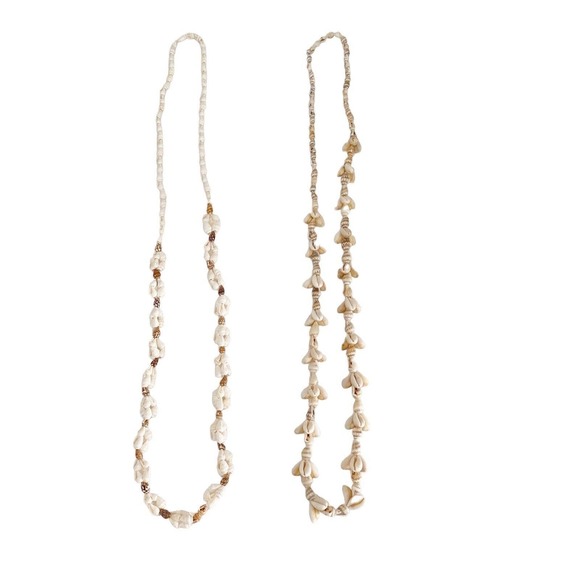 Shell Necklaces Lot of 2, 17 Inches Long Each - Picture 2 of 6